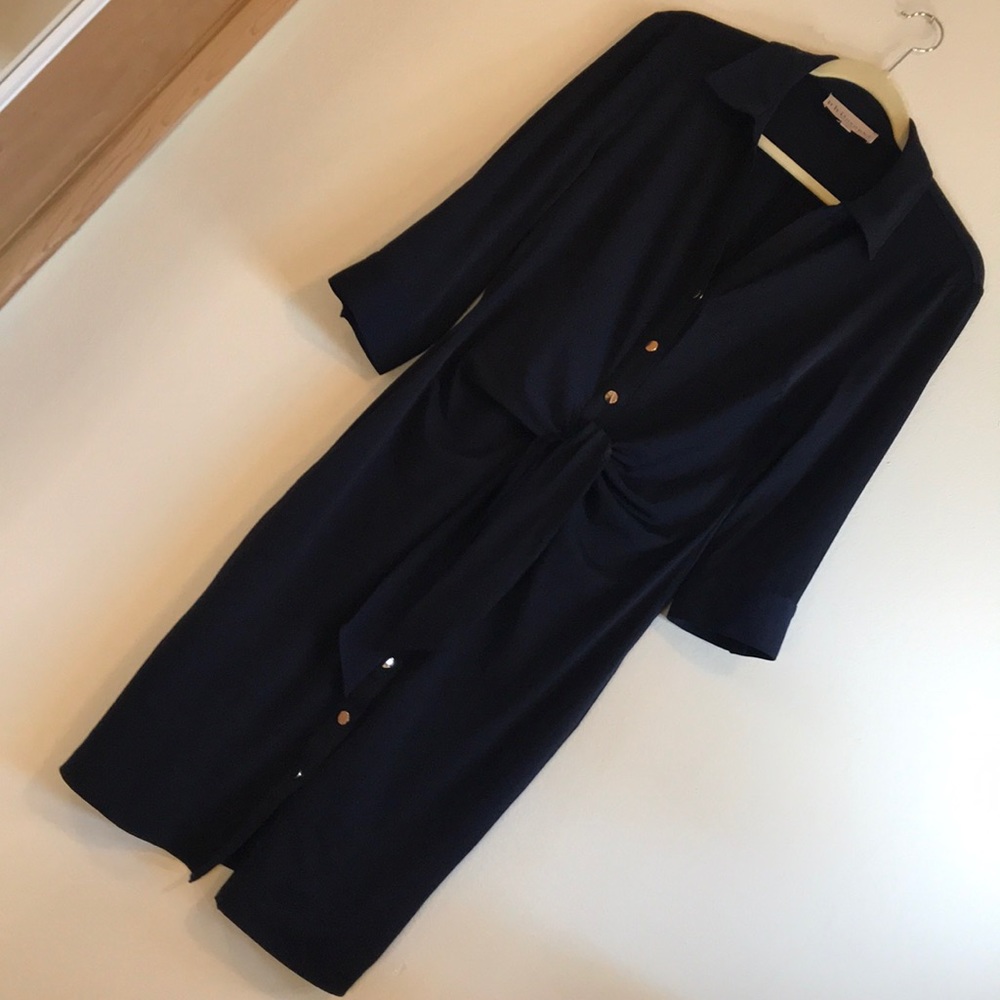 Philosophy Navy blue with gold button dress size M